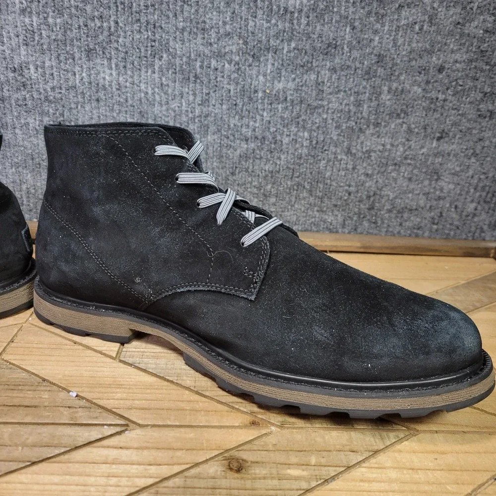 Sorel Madson II Men's 11.5 Waterproof Black Suede Lace Up Chukka Boots‎